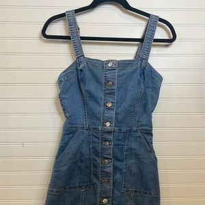 Jean button up dress